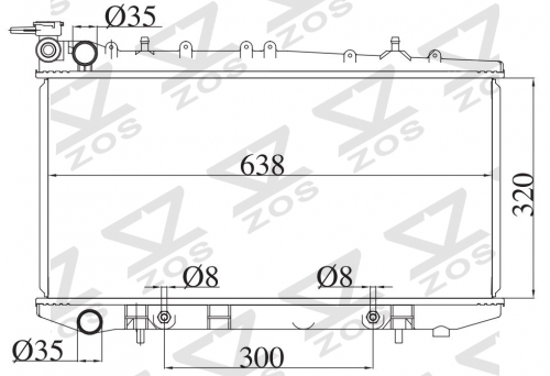 NISSAN SUNNY/SENTRA(USA) AT radiator