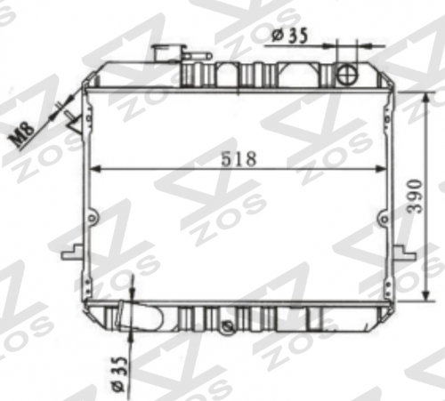 NISSAN CABSTAR PICKUP MT radiator