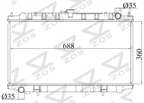 NISSAN INFINITI G20 99-02 MT 1999-2002 MT radiator