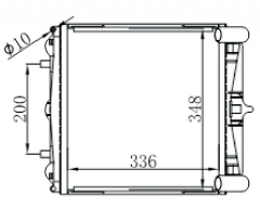 PORSCHE BOXSTER 2.5i M96 96- 1996- MT radiator