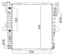 FORD EXPLORER/MOUNTAMEER 1997-2001 AT radiator