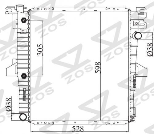 FORD EXPLORER/MOUNTAMEER 1997-2001 AT radiator