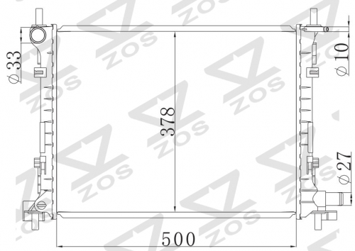 FORD FIESTA(重庆嘉年华) MT radiator