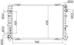 FORD Malibu 2004-2006 AT radiator