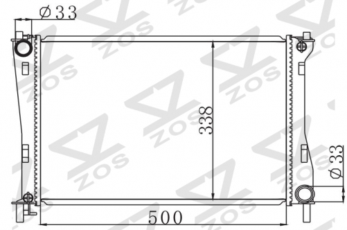 FORD FIESTA 1.25EFI 2000-2004 MT radiator