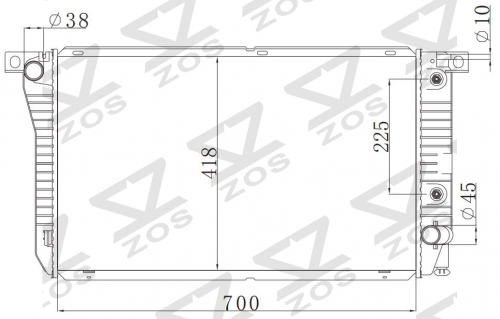 FORD FALCON RG. XH. PICK UP AT radiator
