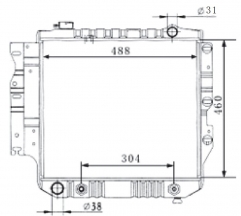 FORD WRANGLER 1997-2001 AT radiator