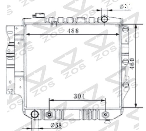FORD WRANGLER 1997-2001 AT radiator