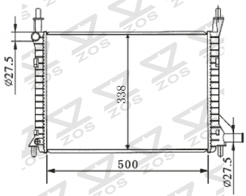 FORD KA MT radiator