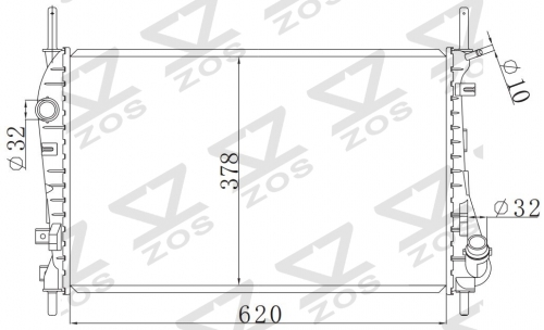 FORD MONDEO 2.5 (重庆) 2003- MT radiator