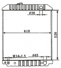 FORD SERIESVAN 1992-1996 AT radiator