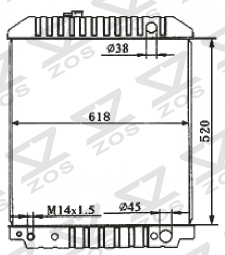 FORD SERIESVAN 1992-1996 AT radiator