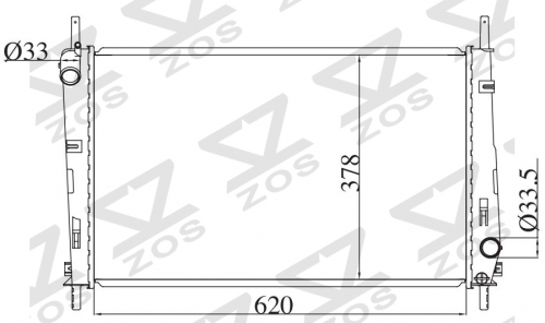 FORD MONDEO 1.6/2.0 2001- MT radiator