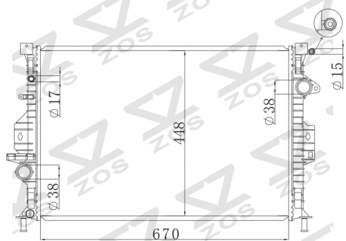 FORD GALAXY 1.8 TDCID 2006- MT radiator
