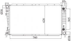 FORD WINDSTAR BASE V6 3.0L/3.8L 95-98 AT 1995-1998 AT radiator