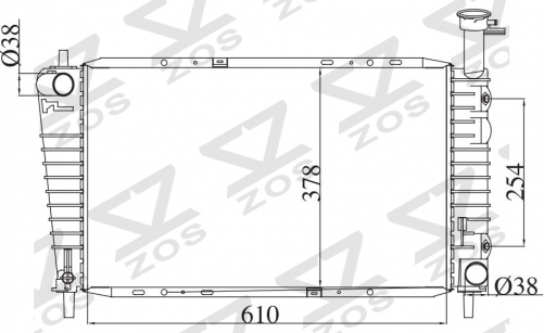 FORD TAURUS 3.0 3.8 G ' MERCURY SABLE 2.5 3.0 3.8G 1986-2000 AT radiator