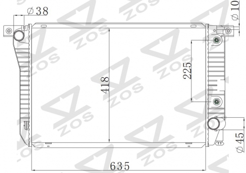 FORD FALCON XF/XG PICKUP LINGREACH 1993-1996 AT radiator