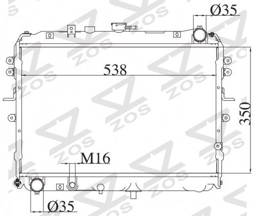 FORD ECONOVAN JG 2.0 1997-1999 MT radiator