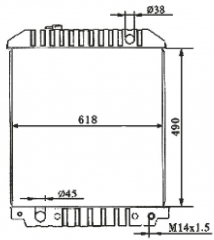FORD SERIESVAN 1992-2001 AT radiator