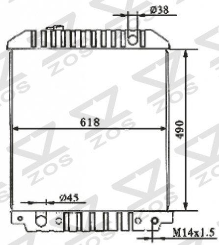 FORD SERIESVAN 1992-2001 AT radiator