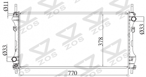 FORD TRANSINT VAN VH/VJ 2000-2006 MT radiator