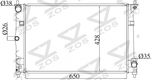 FORD FAIRLANE BA 2003-2007 MT radiator