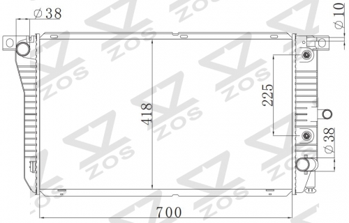 FORD FALCON EF/EL 1988-1994 AT radiator