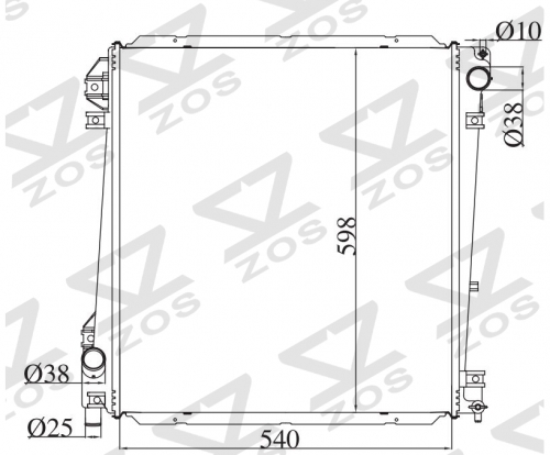 FORD EXPLDRER 4.0/4.6L V6/V8 2002-2005 MT radiator
