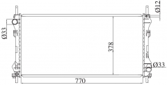 FORD TRANSIT 2003- MT radiator