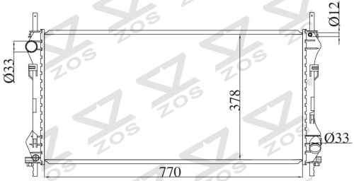FORD TRANSIT 2003- MT radiator
