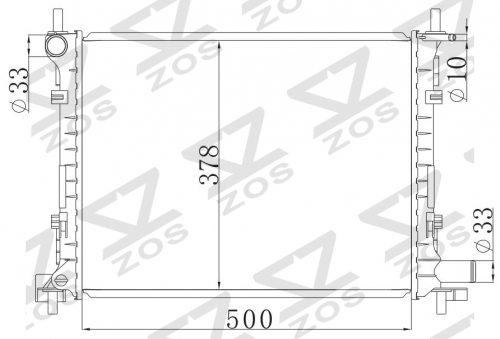 FORD FIESTA(重庆嘉年华) MT radiator