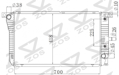 FORD EA.EB ED 1998-1994 AT radiator