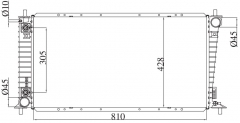 FORD F-SERIES PICKUP 4.6/5.4L V8 2004-2008 AT radiator