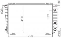 FORD CROWN VICTORIA V8 4.6 1991-1994 AT radiator