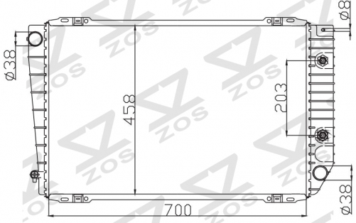 FORD CROWN VICTORIA V8 4.6 1991-1994 AT radiator