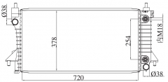 FORD TAURUS LX V6 3.0L 96-04 AT 1996-2004 AT radiator
