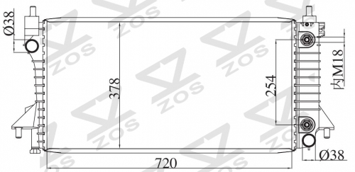 FORD TAURUS LX V6 3.0L 96-04 AT 1996-2004 AT radiator