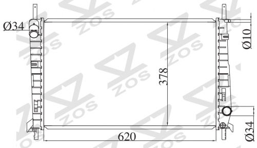 FORD MONDEO 1.6/1.8/2.0 160 1993- MT radiator