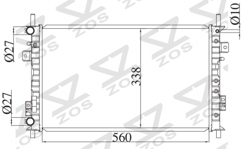 FORD FIESTA MT radiator