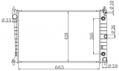 FORD FALCON AU 6CYL CSERIES 1998-2002 AT radiator