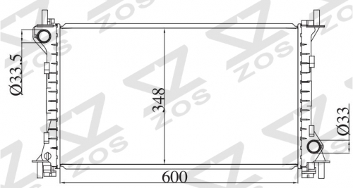 FORD FOCUS2.0L'00-01 2000-2001 MT radiator