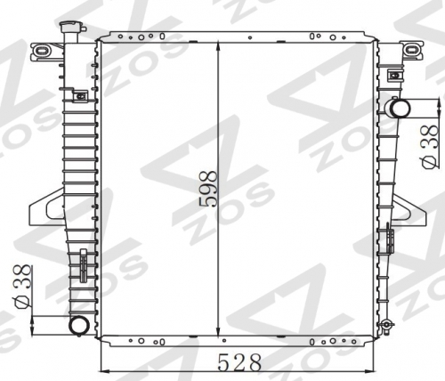 FORD RANGER, ‘08-11 2008-2011 MT radiator