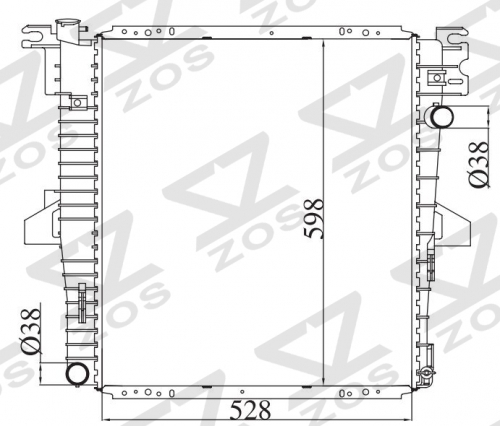 FORD EXPLORER/MOUNTAMEER 1997-2001 MT radiator