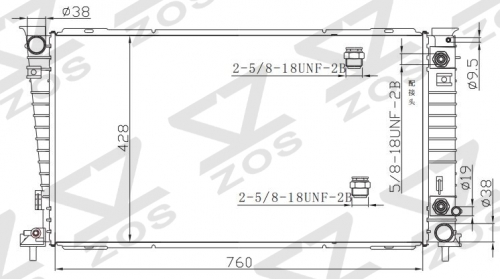 FORD Winstar 1999-2003 AT radiator