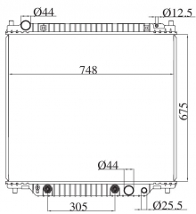 FORD F Series Pickups/ 00-05 Excursion AT radiator