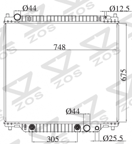 FORD F Series Pickups/ 00-05 Excursion AT radiator