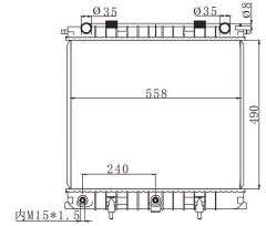 FORD LANDROVER2270 3.8iv8 1993-1998 AT radiator