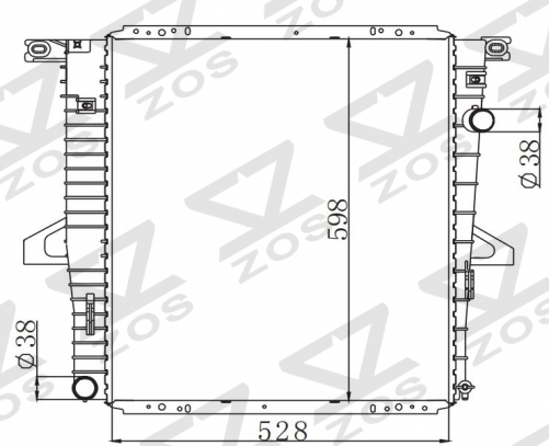 FORD EXPLORER 2001-2004 MT radiator