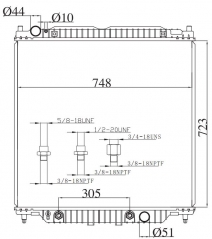 FORD F250 2005-2007 AT radiator