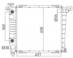 FORD RANGVER 1993-1997 AT radiator